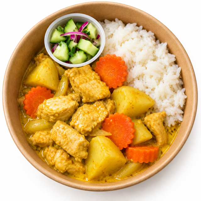 Yellow Curry Chicken.