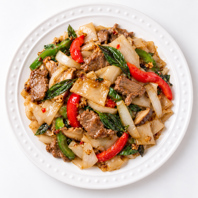 Spicy Drunken Noodles.